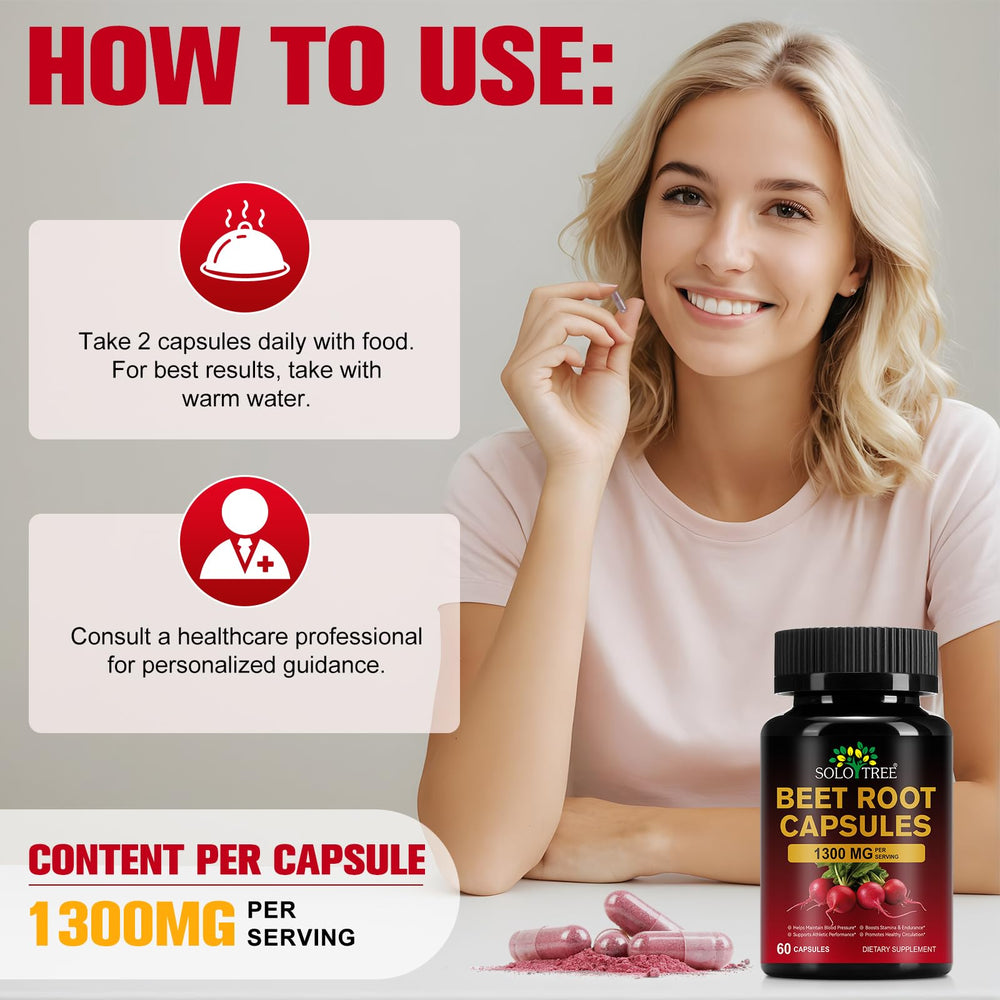 Beet root capsules for blood pressure support