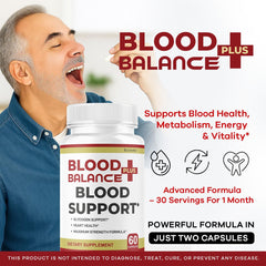 BloodBalance Plus capsules packaging and bottle