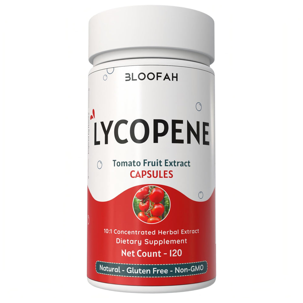 Bloofah Lycopene Tomato Extract 500mg 10:1 capsules bottle - main image