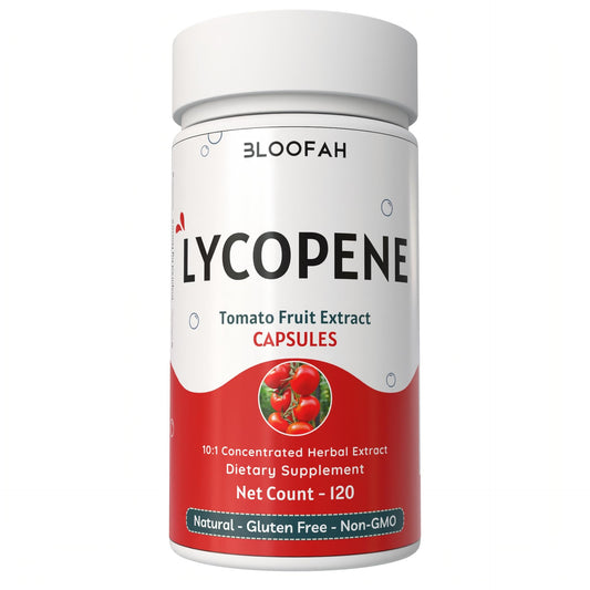 Bloofah Lycopene Tomato Extract 500mg 10:1 capsules bottle - main image