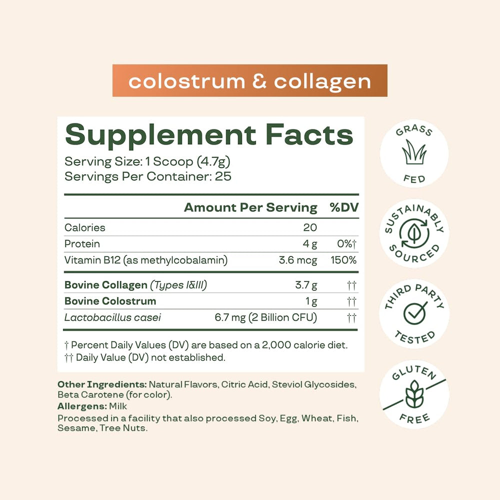 Grass-fed collagen peptides for hair, skin, and nails