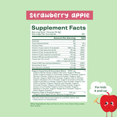 Bloom Nutrition supplement facts label close-up showing ingredients and clear dosage