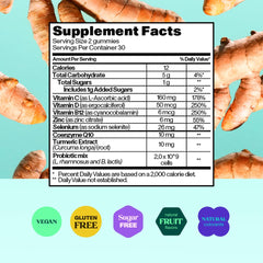 Watermelon-flavored fiber gummies close-up