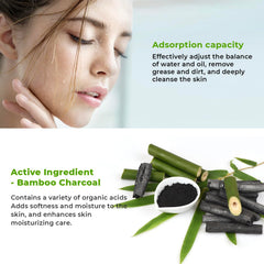 Blooskim calming botanical blend balances skin after use.