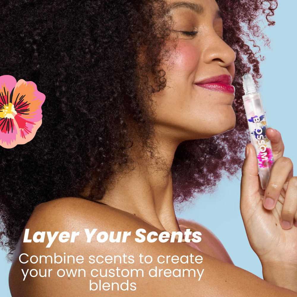 Roll-on applied to pulse point on wrist for subtle fragrance development