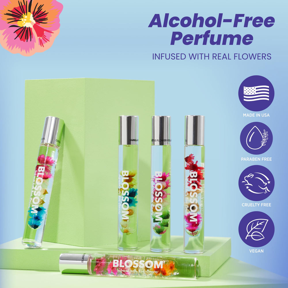 Blossom Honey Jasmine roller featuring jasmine and tulips for on-the-go aroma