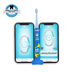 Pediatric dentist sharing results via Blu App