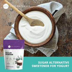 Blue agave inulin powder as a natural sweetener