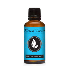 Blue Cotton Candy fragrance oil in an amber 30ml bottle