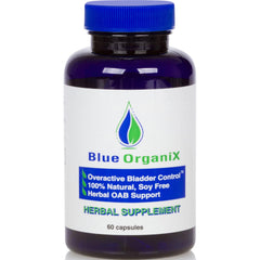 Blue Organix Overactive Bladder Control bottle and packaging