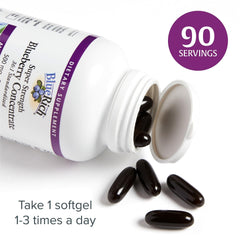 BlueRich capsules containing blueberry concentrate