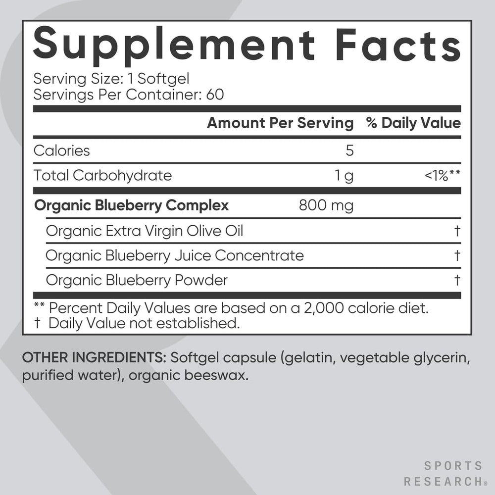 Close-up of blueberry liquid softgel delivery