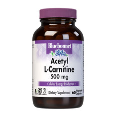 BlueBonnet Acetyl L-Carnitine 500 mg Vegetable Capsules bottle