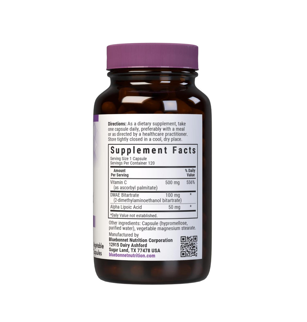 Close-up of vegetarian capsules for Age-Less Skin Formula