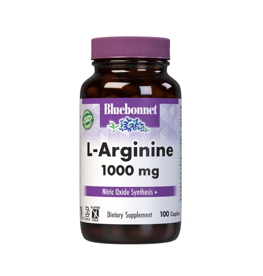 Bluebonnet L-Arginine 1000 mg capsules bottle