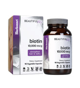 Bluebonnet Beautiful Ally Biotin 10,000 mcg bottle with 90 capsules