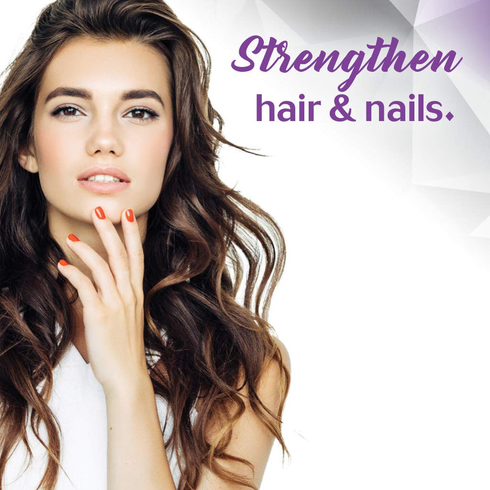 Label close-up for Bluebonnet Beautiful Ally Biotin 10,000 mcg