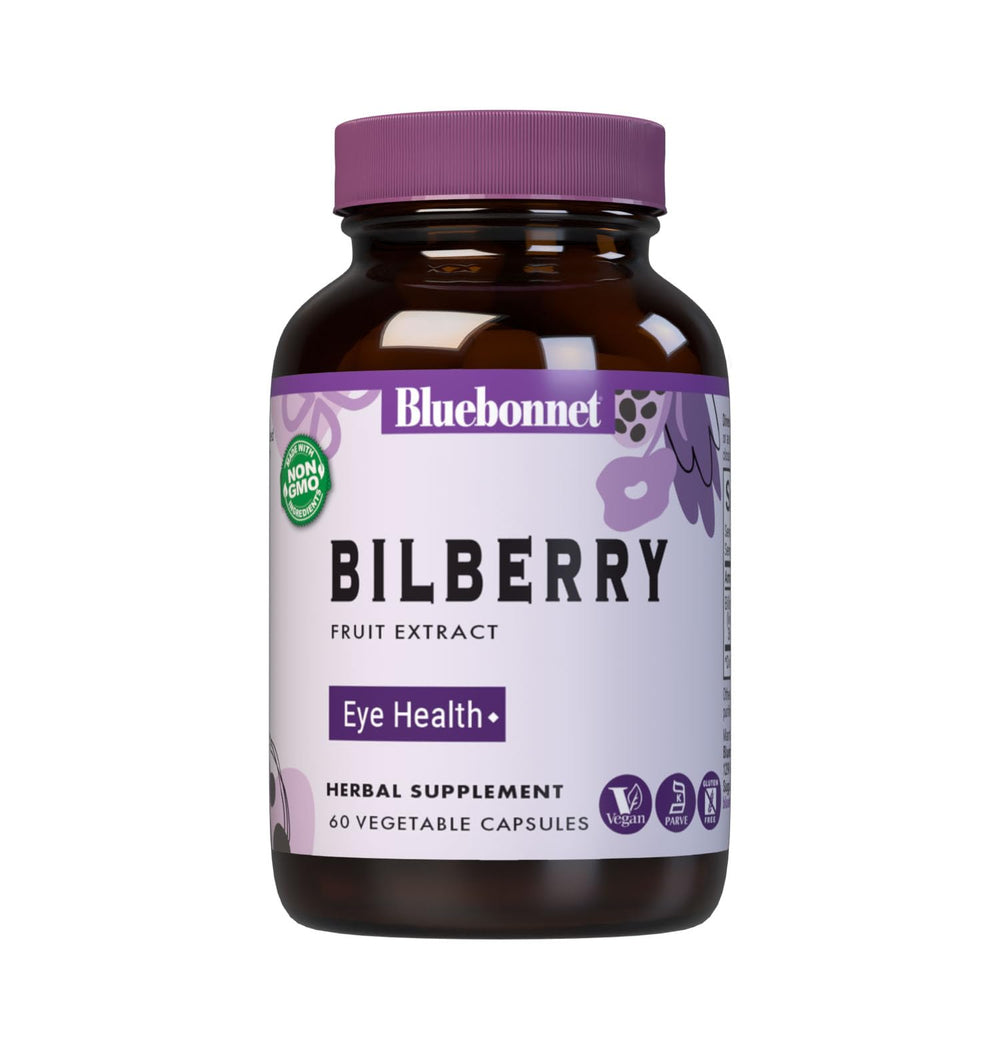 BlueBonnet Bilberry Fruit Extract Supplement bottle label