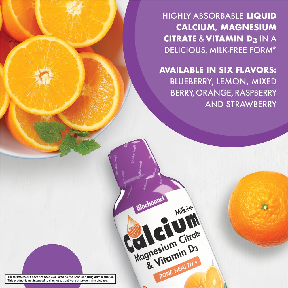 Bone health liquid supplement suitable for vegetarians and dairy-free