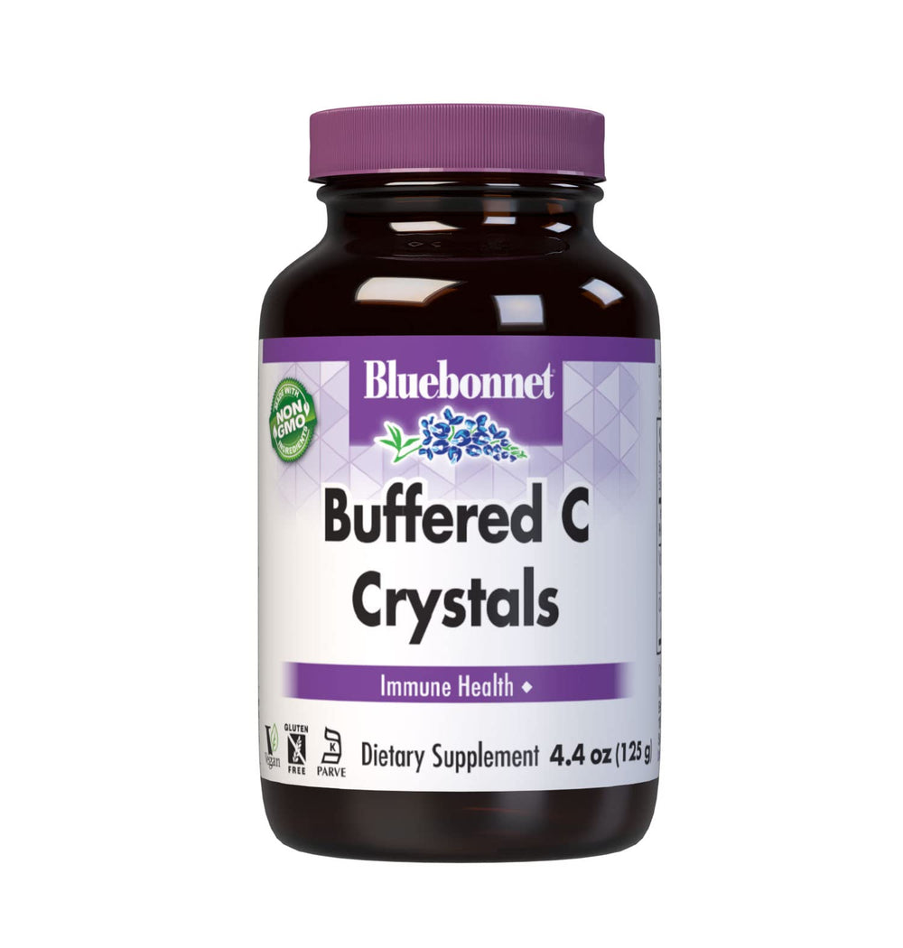Bluebonnet Buffered C Crystals powder container, 125 g, for immune support
