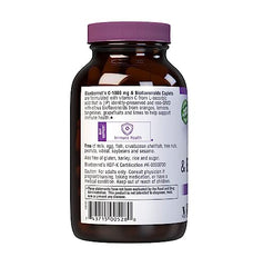 Product shot of BlueBonnet Vitamin C with Bioflavonoids caplets on a white background