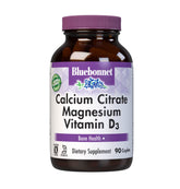 Bluebonnet Calcium Citrate Magnesium Vitamin D3 Caplets bottle front label