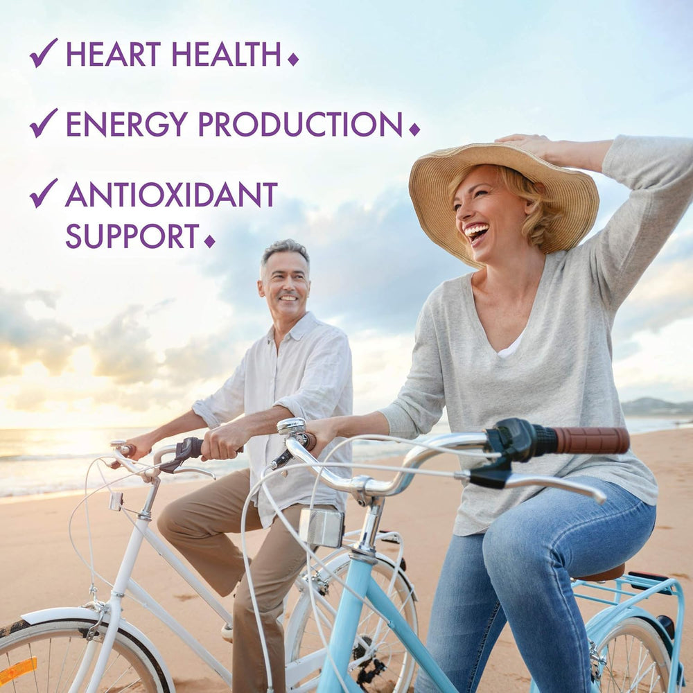 Label showing CoQ10 200mg, Vitamin E and ingredients