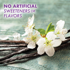 Ingredients and allergen information graphic for EarthSweet vanilla chewables