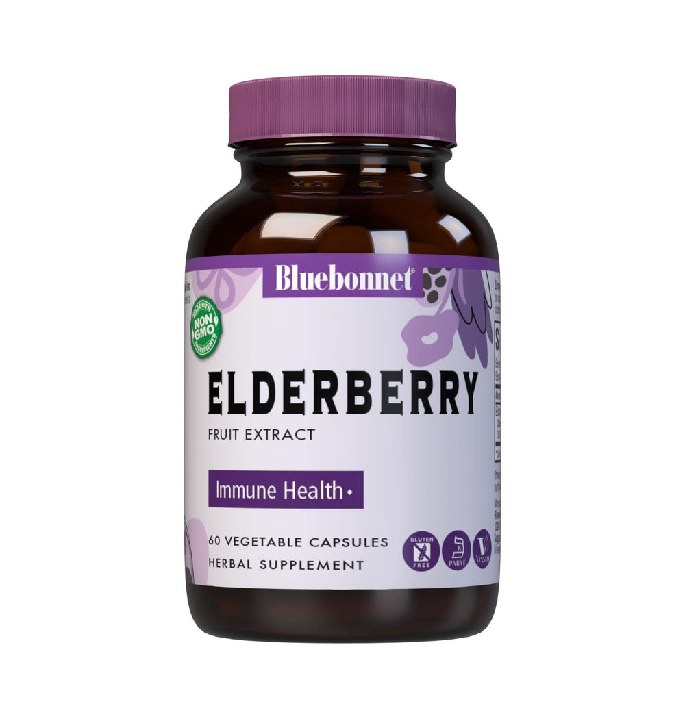 BlueBonnet Elderberry Fruit Extract capsules - 150 mg per capsule, 60-count