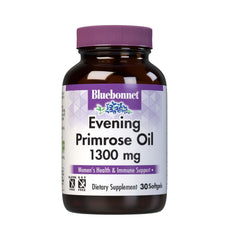 BlueBonnet Evening Primrose Oil Softgels bottle label 1300 mg