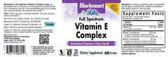 BlueBonnet Full Spectrum Vitamin E Licaps close-up for vegetarian daily use.