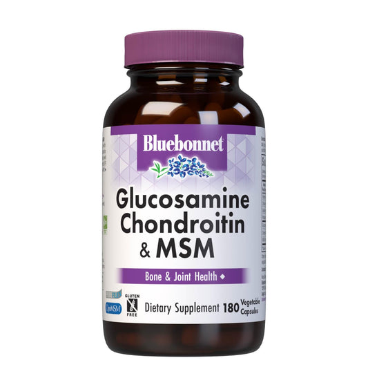 Bluebonnet Glucosamine Chondroitin Plus MSM bottle front