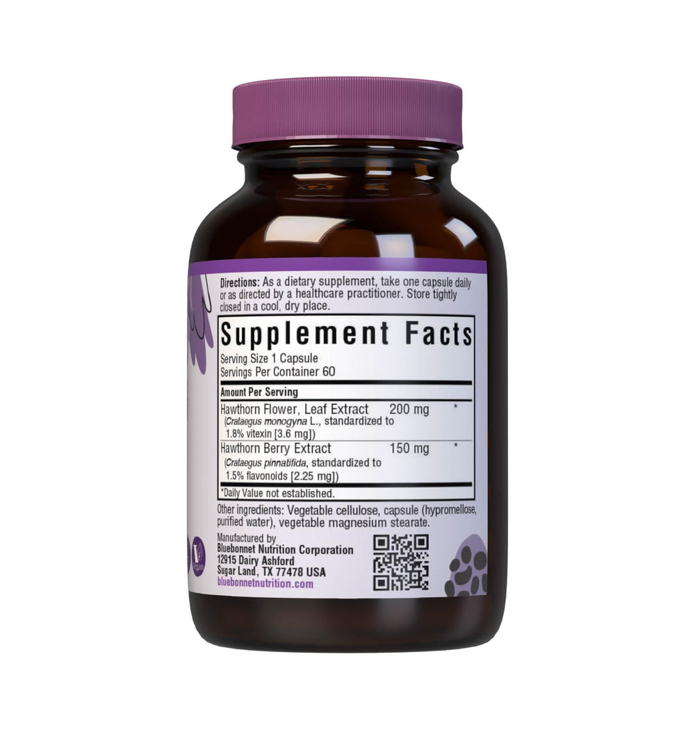 Close-up of Hawthorn flower and berry extracts used in BlueBonnet supplement
