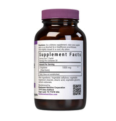 Close-up of L-Arginine 1000 mg caplets showing texture