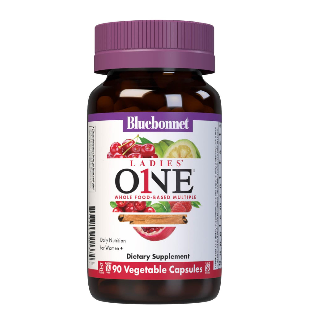 Bluebonnet Ladies One Daily vegetable capsule bottle front label