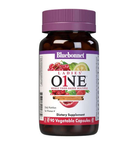 Bluebonnet Ladies One Daily vegetable capsule bottle front label