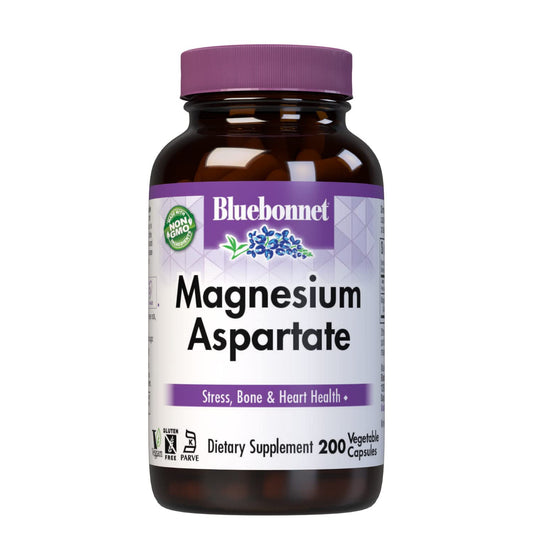 Bluebonnet Nutrition Magnesium 400 mg chelated aspartate capsules