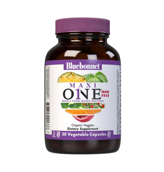 Front view of Bluebonnet Maxi One bottle