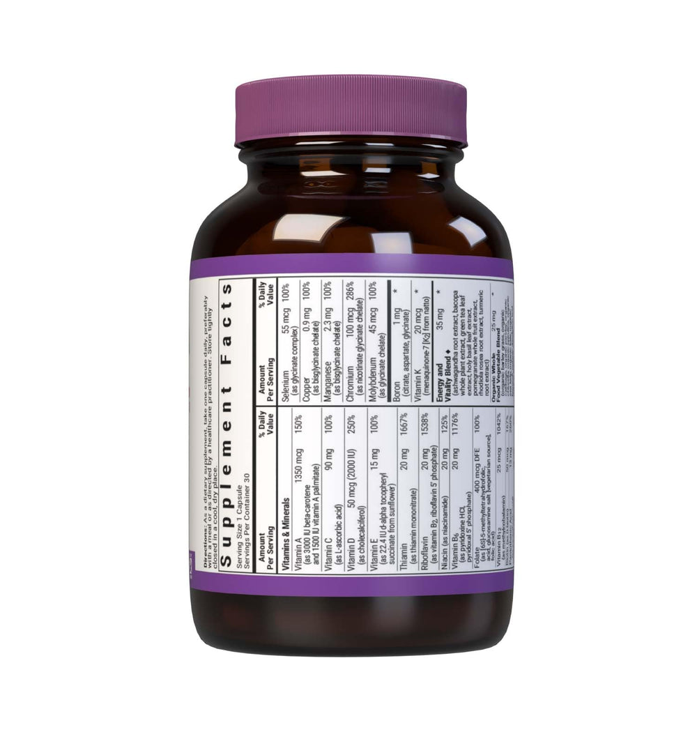 Close-up of Maxi One label showing key ingredients