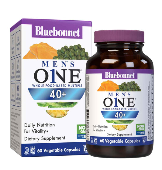 Bluebonnet Men's ONE 40+ multivitamin bottle