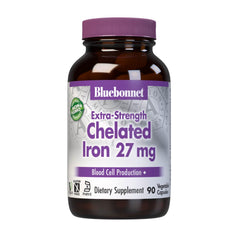Bluebonnet Albion Chelated Iron 27 mg bottle – front view