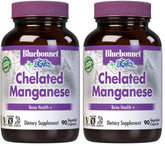 BlueBonnet Nutrition Albion Chelated Manganese bottle – 90 capsules, pack of 2
