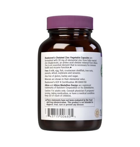 30 mg elemental zinc per serving text on label