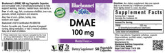 DMAE 100 mg capsules with Bluebonnet Nutrition label