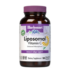 Bottle of BlueBonnet Nutrition Liposomal Vitamin C 1000 mg with 180 capsules
