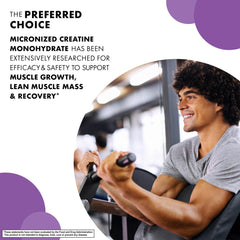 60-serving container label for BlueBonnet Creatine Monohydrate