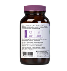 BlueBonnet Vitamin C D3 Zinc bottle packaging and box
