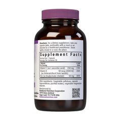 Close-up of label showing Vitamin C D3 and Zinc information