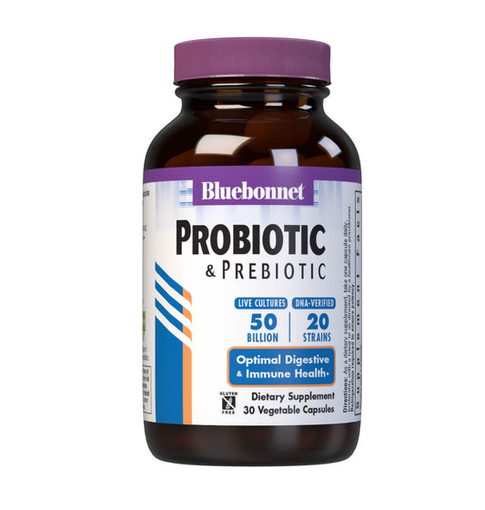 Bluebonnet Nutrition Advanced Choice Probiotic 50 Billion bottle with cold-pack packaging