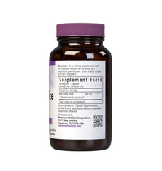Close-up of Bluebonnet Red Yeast Rice 600 mg label